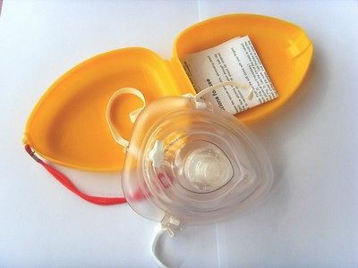 silicone cpr mask cpr face shield with hard case from