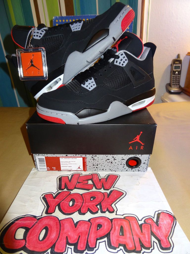 air jordan 4 retro 2012 black cement bred iv thunder