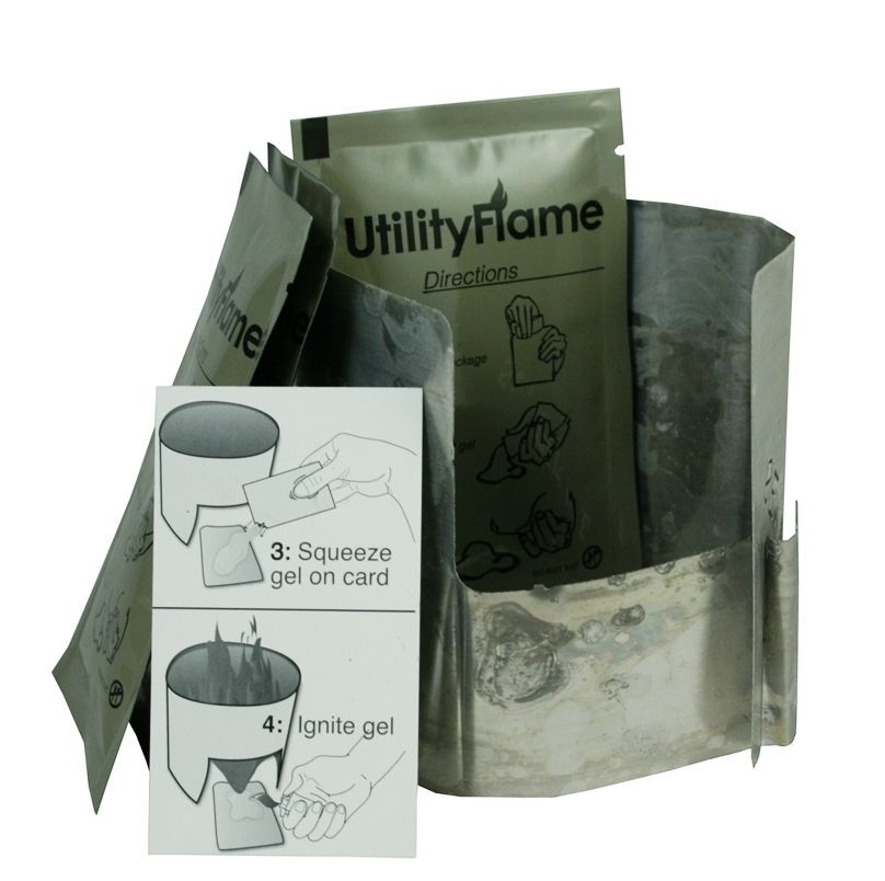 utility flame 3pk plus stove  7 99