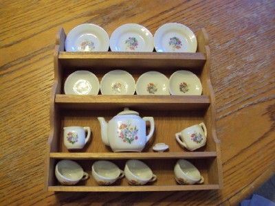 Vintage Japan Miniture Childs Tea Set Floral Design