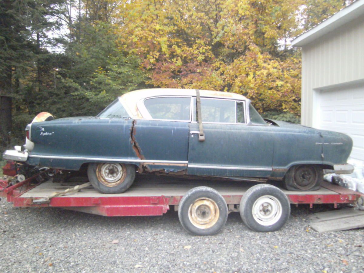   1955 NASH STATESMAN 2 DOOR CONTINENTAL PARTS CAR TRIM STAINLESS FLAT6