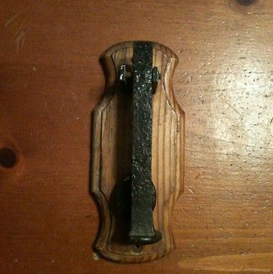 antique railroad tie nail doorknocker unique  23