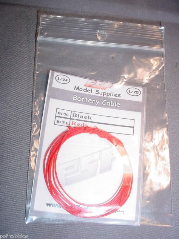 25 1/24 Red Battery Cable Wire For Model Cars Diecast can be used on 