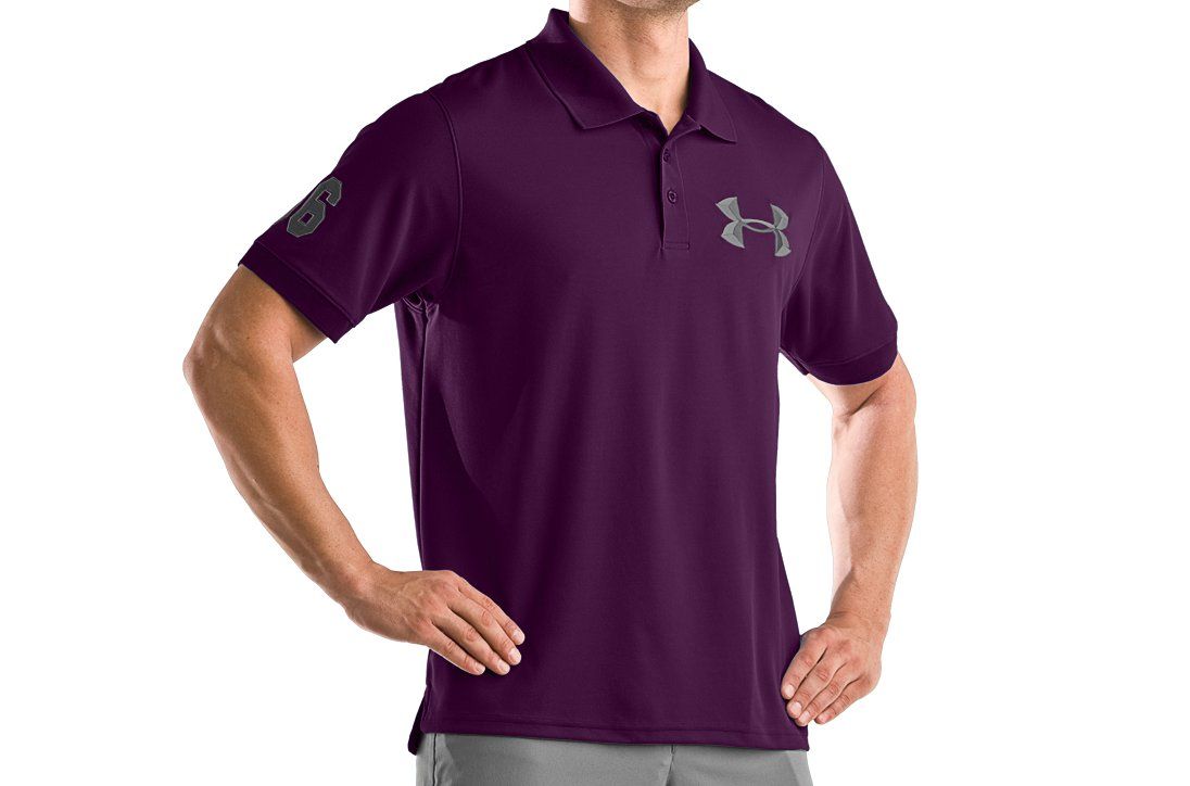 Mens Under Armour Clubhouse Exploded Logo Shortsleeve Polo