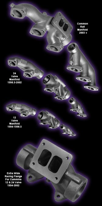 ATS PulseFlow 2 piece Exhaust Manifold for 2003 2007 5.9L Dodge 