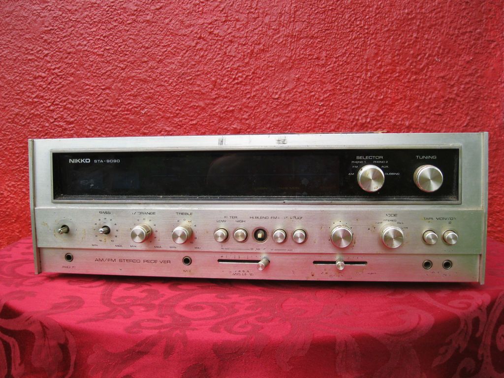 vintage nikko sta 9090 am fm stereo receiver no plug