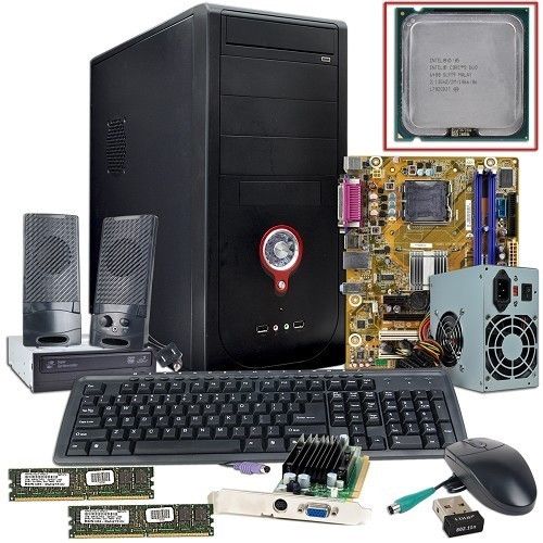    Core 2 Duo E6400 2 13GHz Barebones Kit W Case Intel MB 480W PSU More