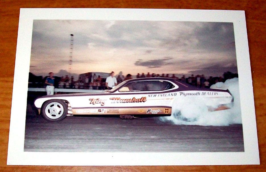 VINTAGE L M PHOTOCARD KING MARSHALL STRETCHED DUSTER FUNNY CAR