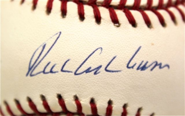 richie ashburn autographed baseball jsa hall of famer center fielder 