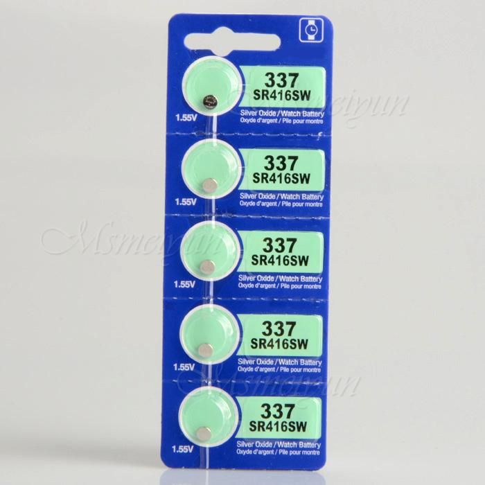 New 5PCS Oxide Battery For Sony 337 SR416SW FRESH Expire 2015 ms