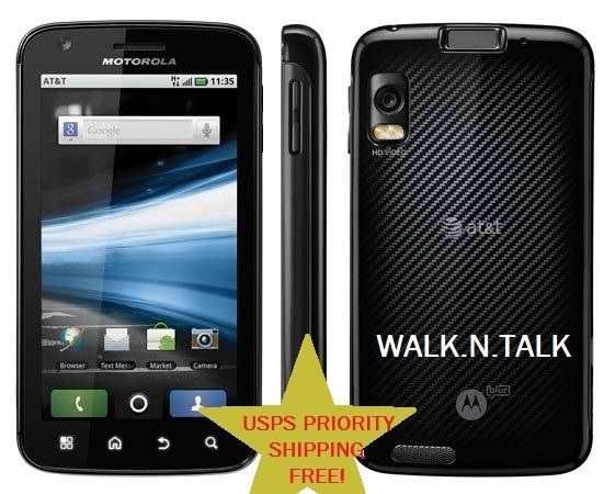 MOTOROLA ATRIX 4G MB860   16GB   Black (ATT UNLOCKED) Smartphone
