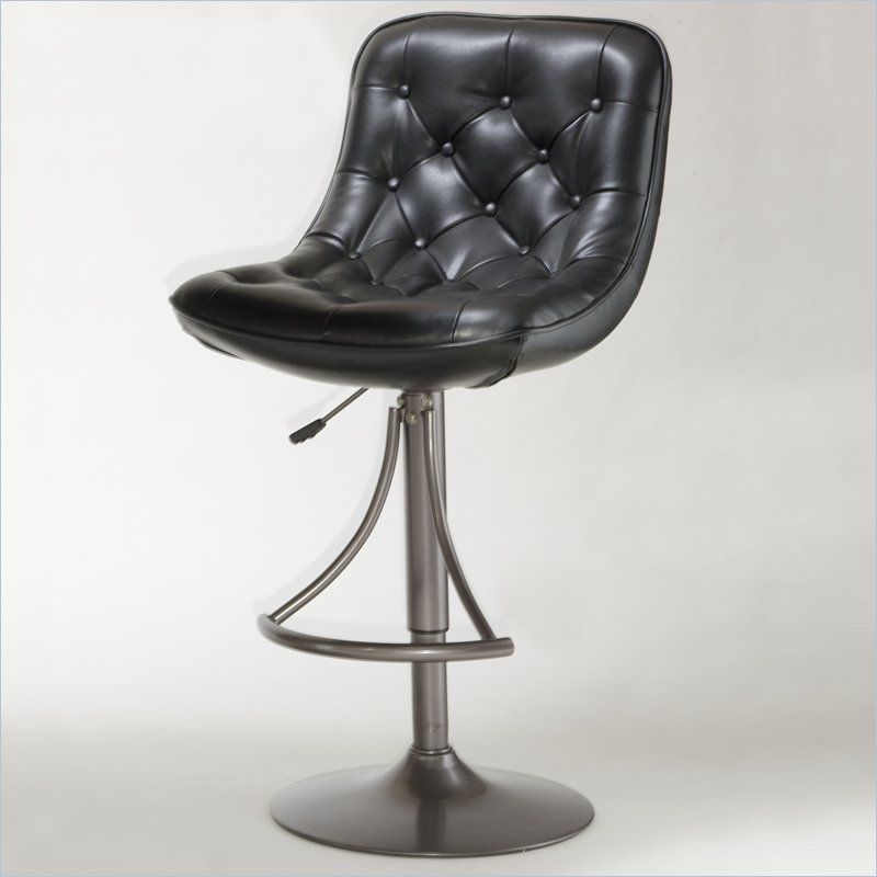 Hillsdale Aspen Adjustable Oyster Grey Bar Stool