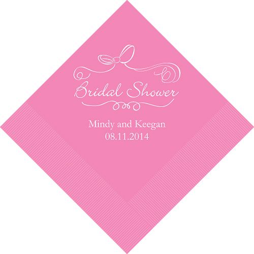   Personalized Paper Wedding Luncheon Beverage Cocktail Napkins