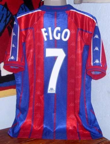 Barcelona España Kappa 1997 Lfp Luis Figo Joya Hermosa Unica