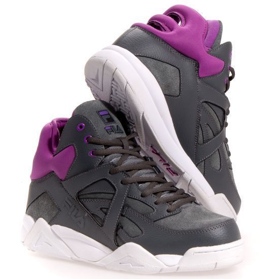 Fila Mens Vintage Cage Hi Leather Basketball Basketball Shoes