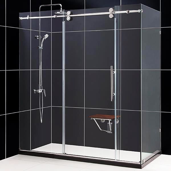 Enigma 36 x 72 x 79 Fully Frameless Shower Enclosure