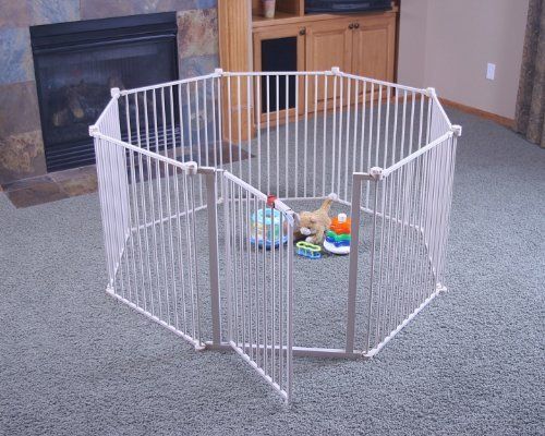 Regalo Baby Toddler Safety Superyard 4 in 1 Metal Gate Door Play Yard 