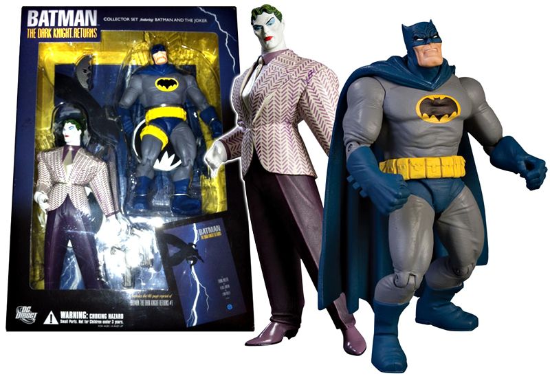 BATMAN DARK KNIGHT RETURNS Collector Set BATMAN JOKER Figures DC 
