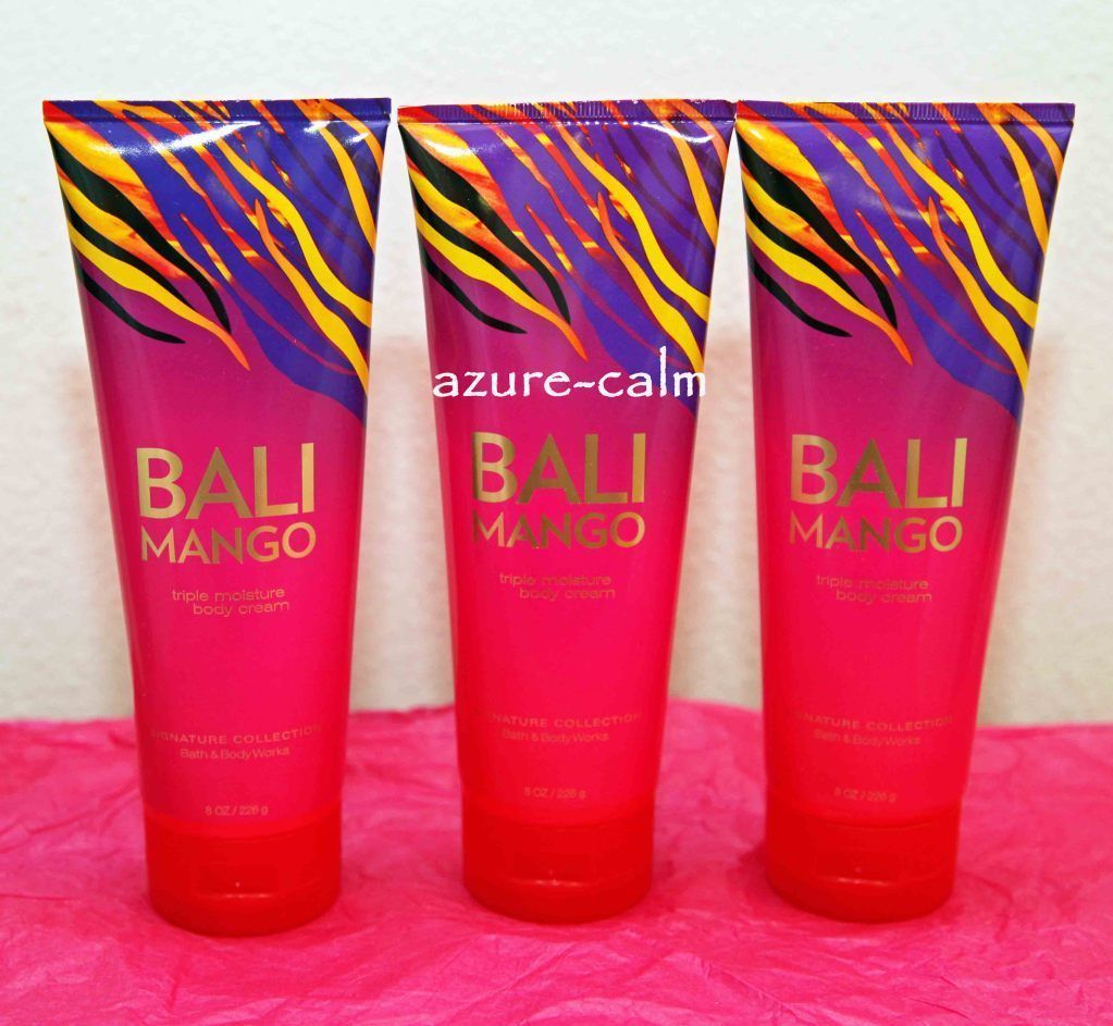 Bath Body Works Bali Mango Body Cream Lotion 3 X3