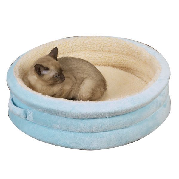 you are buying one Medium Blue Savvy Tabby Nestle Bed. These beds 