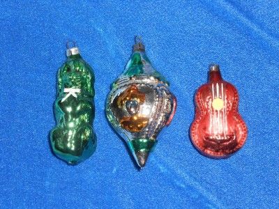 vintage blown mercury glass ornaments