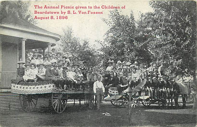 IL Beardstown Picnic Children Fossen Circa 1912 T86061