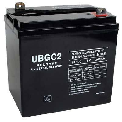 6V 200AH SLA Gel Cell Golf Cart Battery UB GC2 40703