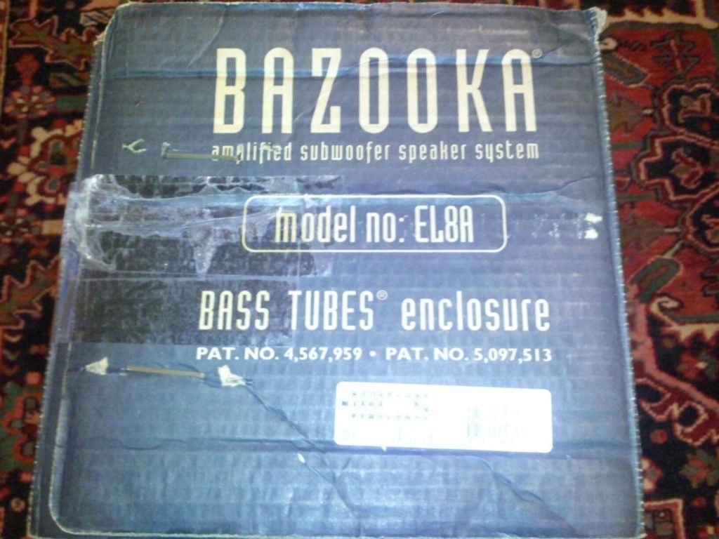 BAZOOKA BASS TUBES (8) amplified subwoofer Model EL8A