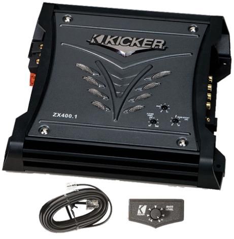 Kicker ZX400 1 ZX Series 400WATTS Class D Mono Block Sub Woofer MOSFET 