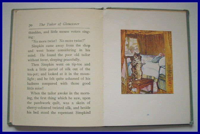 1931 Beatrix Potter The Tailor of Gloucester Excellent