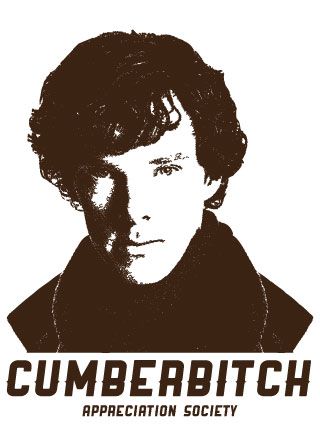 Benedict Cumberbatch T Shirt Sherlock Holmes TV Funny W