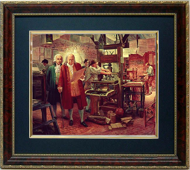 benjamin franklin we the people by mort kunstler