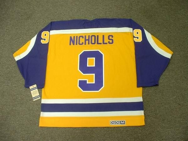 bernie nicholls kings 1985 vintage jersey medium