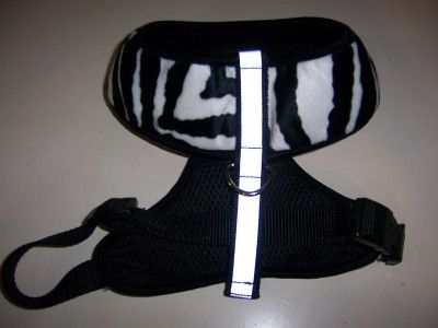 Zebra Overlay w Reflective Strip Soft Mesh Harness XL