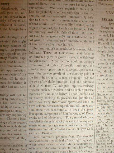 Original 1865 Anti Slavery Newspaper The Commonwealth w Ending of The 
