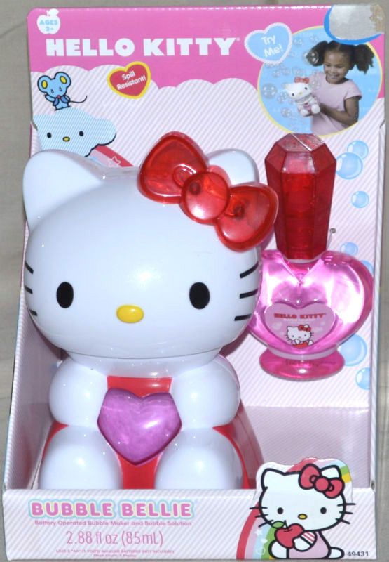 New Hello Kitty Sanrio Hand Held Bellie Bubble Maker