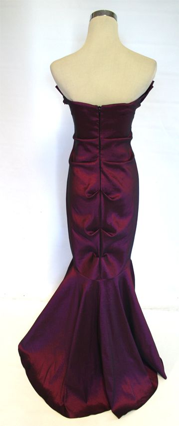 Betsy Adam $170 Magenta Evening Formal Gown 4