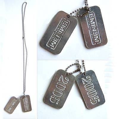 EMINEM ANGER MANAGEMENT 3 2005 DOG TAGS NECKLACE NEW OFFICIAL