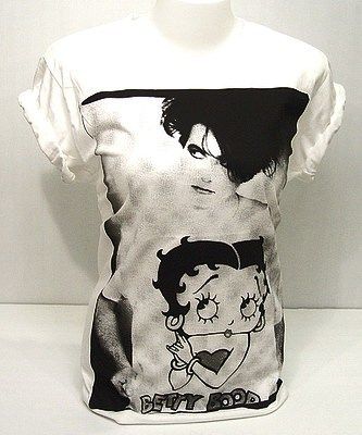 The Cure Robert Smith Betty Boop Goth Punk T Shirt S