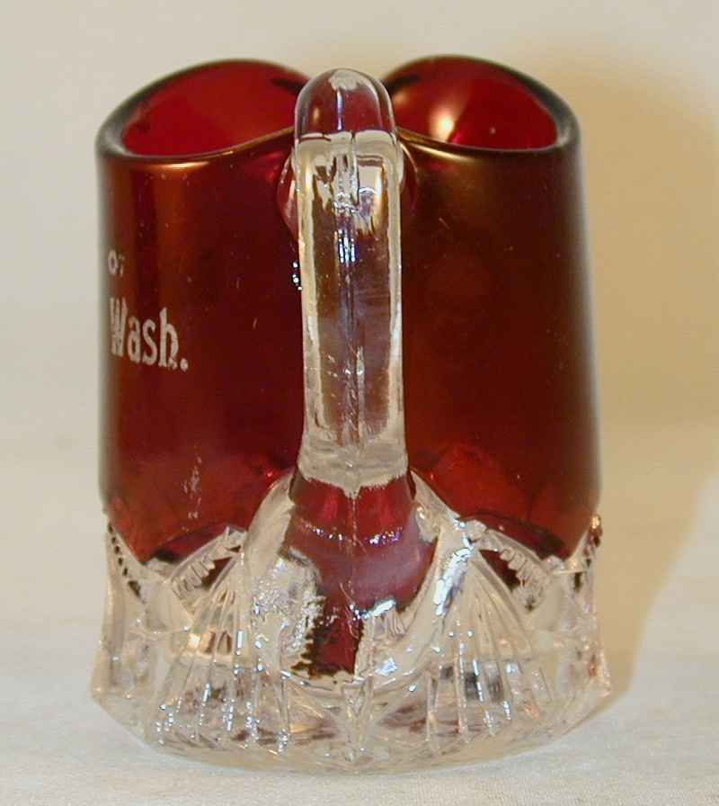   Flash Glass Small Creamer Souvenir of Bellingham Washington