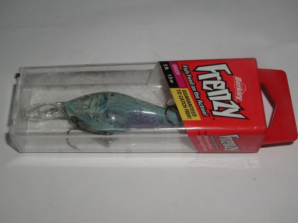 NEW Berkley Frenzy Diver Minnow Shad Discontinued Lure Blue Threadfin 