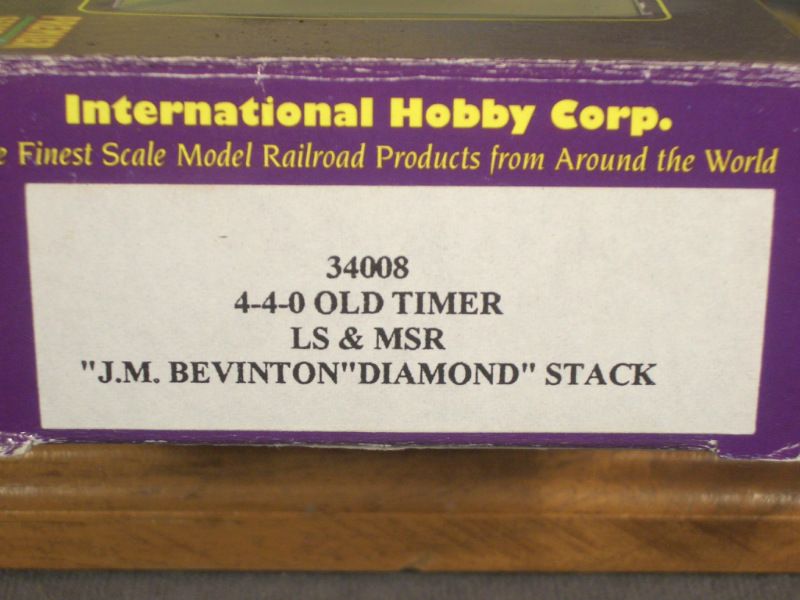   IHC No. 34008 OLD TIMER 4 4 0 LS & MSR J. M. Bevington Diamond Stack