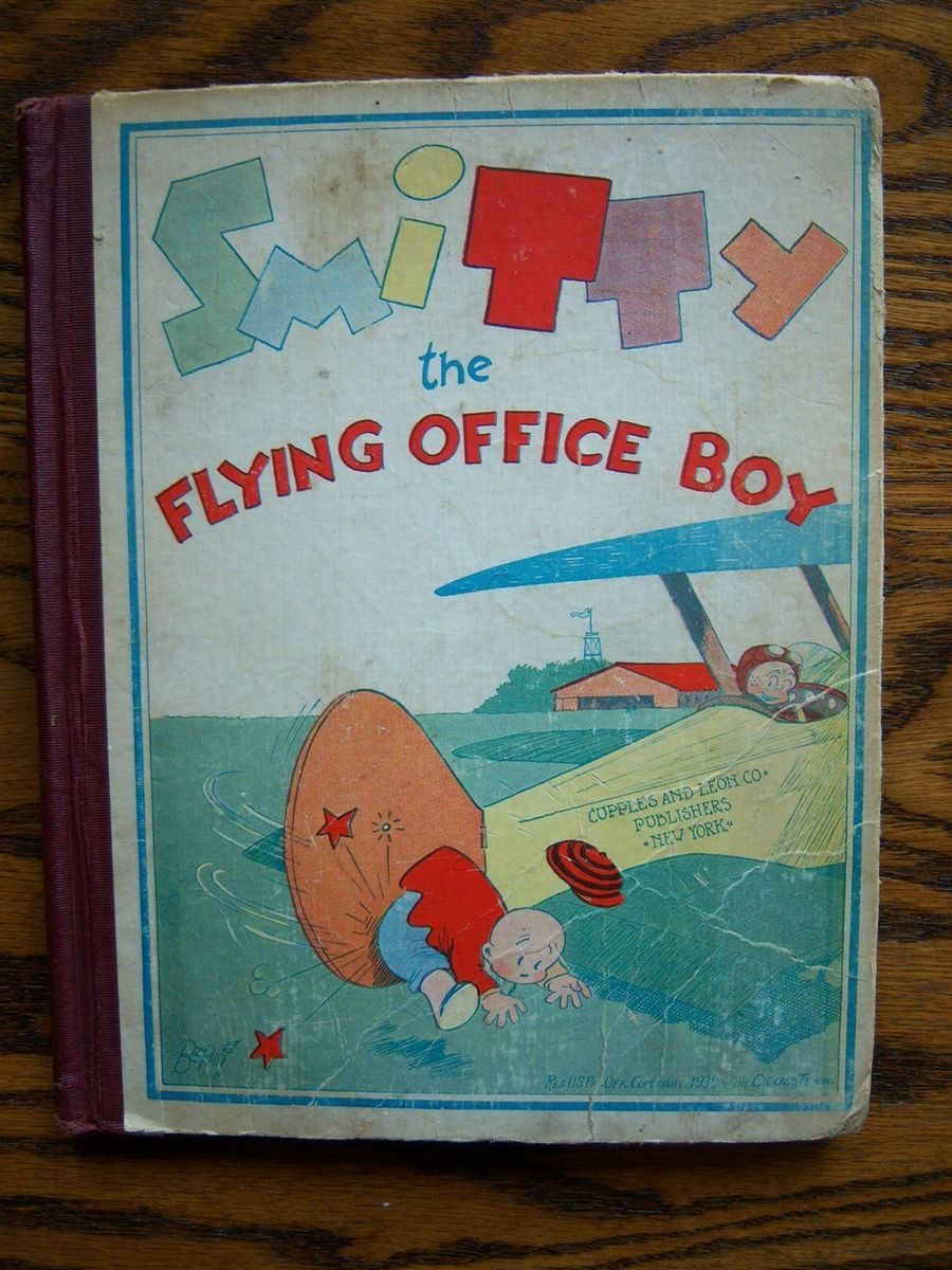   Flying Office Boy Vintage 1930 Walter Berndt Cartoon Comic Book
