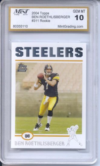 Ben Roethlisberger 2004 OMR MGS 10 Rookie Gem Mint