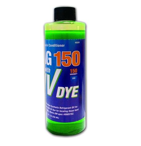 Oil Pag 150 UV Dye 8oz A C Oil Approved AC Compressor Oil High 