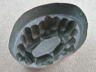 Antique Victorian Benham and Froud 182 Copper Jelly Jello Mould Good 