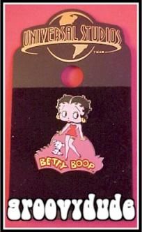 Universal Studios ~ BETTY BOOP ~ Pudgy Bobble Head Pin