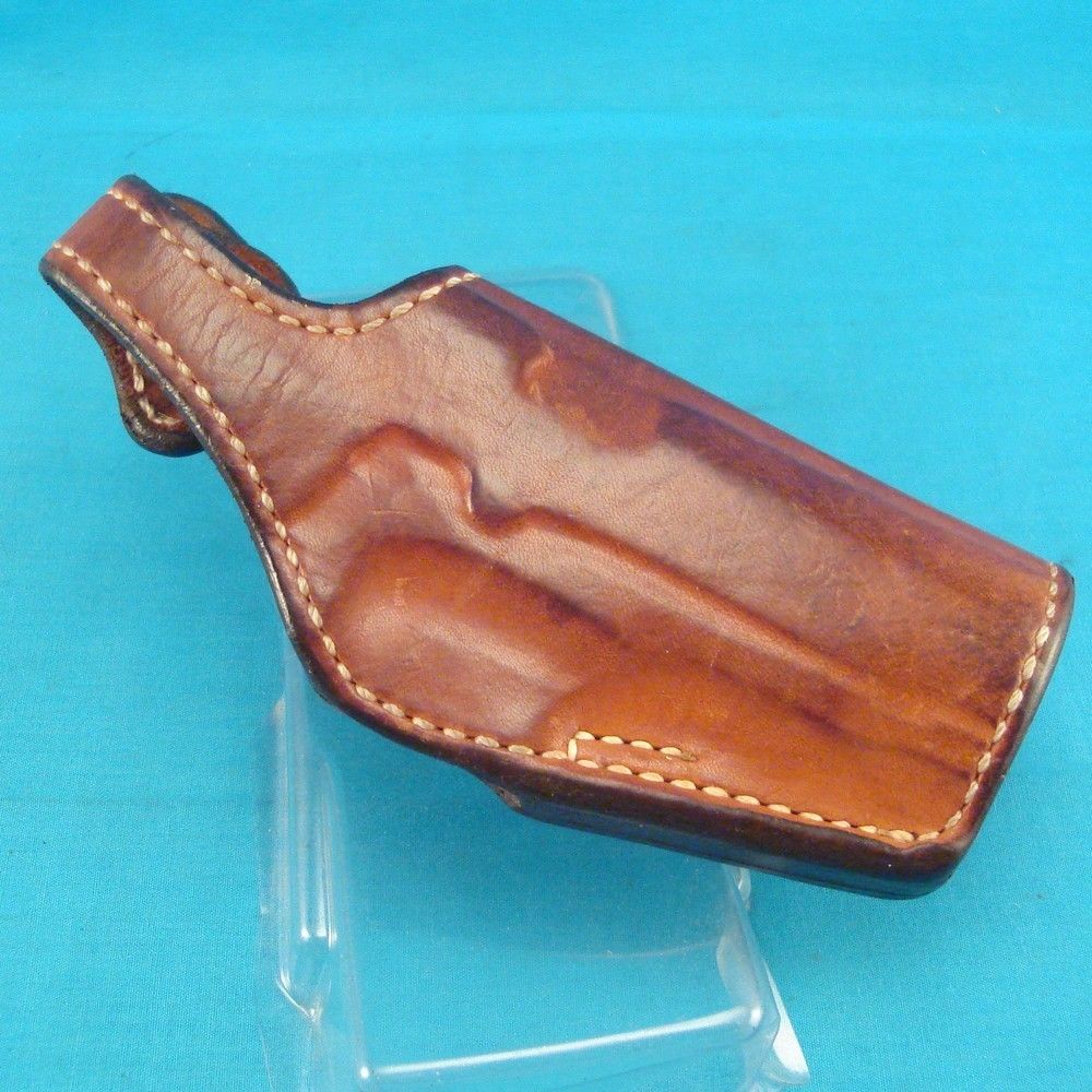 BIANCHI #19AL Brown Leather Holster Colt Gov 380/Mustang/SIG 238 RH 