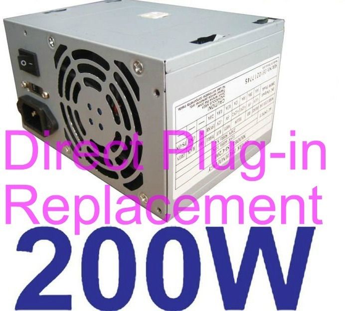 200W Quiet Power Supply for HP BESTEC p n ATX 1956D ATX 1951 ATX 1956F 