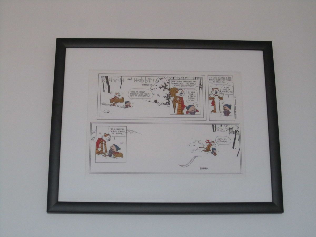 SIGNED The Calvin and Hobbes Last Strip litho by Bill Watterson